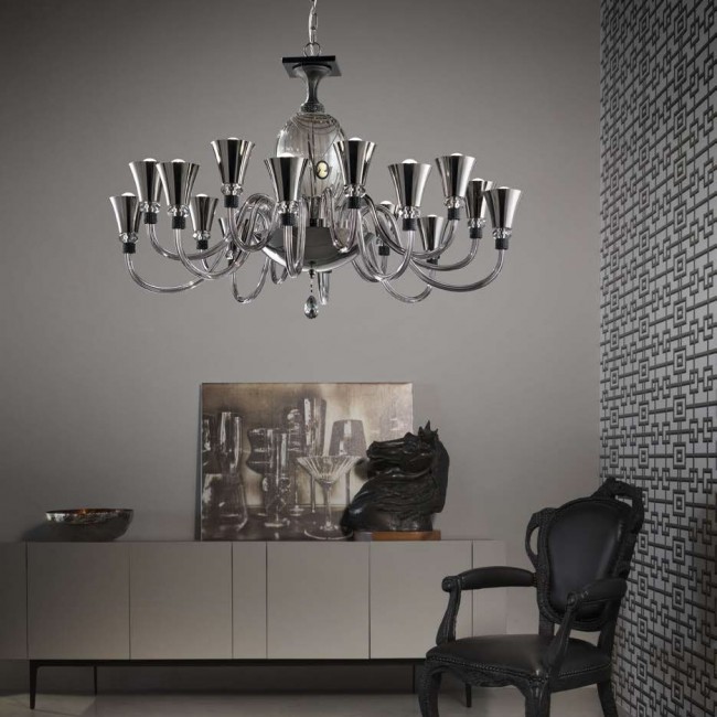 Люстра Euroluce Audrey L8+8 Fume Люстра Euroluce Audrey L8+8 Fume