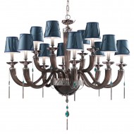 Люстра Euroluce Julienne L8+4 SHADE Grey Fume Люстра Euroluce Julienne L8+4 SHADE Grey Fume