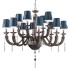Люстра Euroluce Julienne L8+4 SHADE Grey Fume Люстра Euroluce Julienne L8+4 SHADE Grey Fume