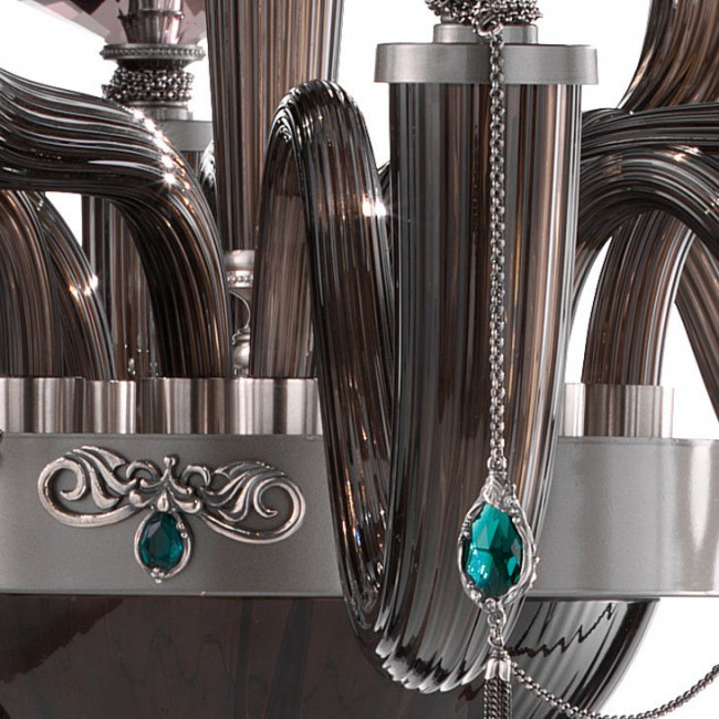 Люстра Euroluce Julienne L8+4 SHADE Grey Fume Люстра Euroluce Julienne L8+4 SHADE Grey Fume