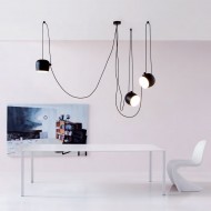 Подвесной светильник Flos AIM Small Black F0095030 x 3 + F0093030