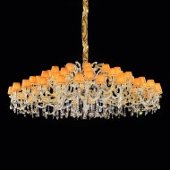 Люстра Masiero Ottocento VE 984 60 MT Half cut glass ORG/14/AMB Люстра Masiero Ottocento VE 984 60 MT Half cut glass ORG/14/AMB