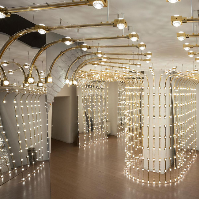 Подвесной светильник Masiero Raqam R4 BASIC BATCH B – MODULO 3 × 16 + MODULO 7 × 56 Gold Подвесной светильник Masiero Raqam R4 BASIC BATCH B – MODULO 3 × 16 + MODULO 7 × 56 Gold