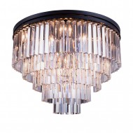 Потолочный светильник DeLight Collection 1920s Odeon KR0387C-10A/P black/clear Потолочный светильник DeLight Collection 1920s Odeon KR0387C-10A/P black/clear