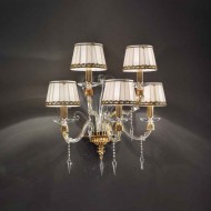 Бра Euroluce Midha Alicante A5 Gold Clear Shade Бра Euroluce Midha Alicante A5 Gold Clear Shade