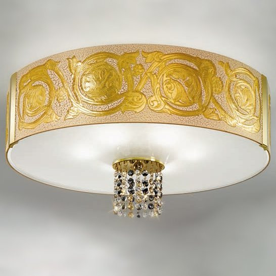 Потолочный светильник Kolarz Emozione Romanesque 0345.16.3.Au.ETGn Потолочный светильник Kolarz Emozione Romanesque 0345.16.3.Au.ETGn