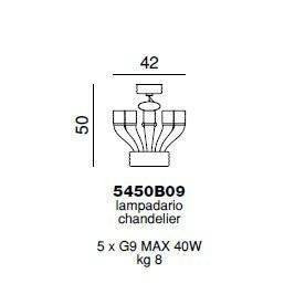 Люстра Beby Group Diadema 5450B09 Gold Orange Sicily Люстра Beby Group Diadema 5450B09 Gold Orange Sicily