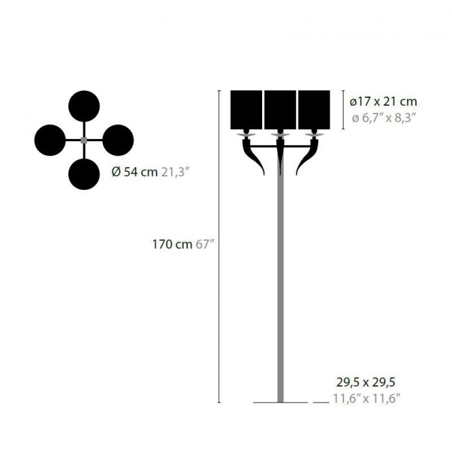 Торшер Ilfari Loving Arms F4 11680 05 White shades Торшер Ilfari Loving Arms F4 11680 05 White shades