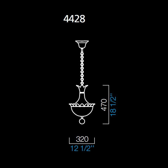 Подвесной светильник Barovier&Toso Fanali veneziani 4428/OB Подвесной светильник Barovier&Toso Fanali veneziani 4428/OB