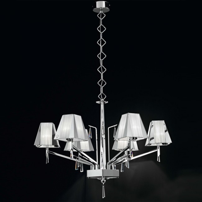 Люстра IDL Prestige 532/6 pure steel Люстра IDL Prestige 532/6 pure steel