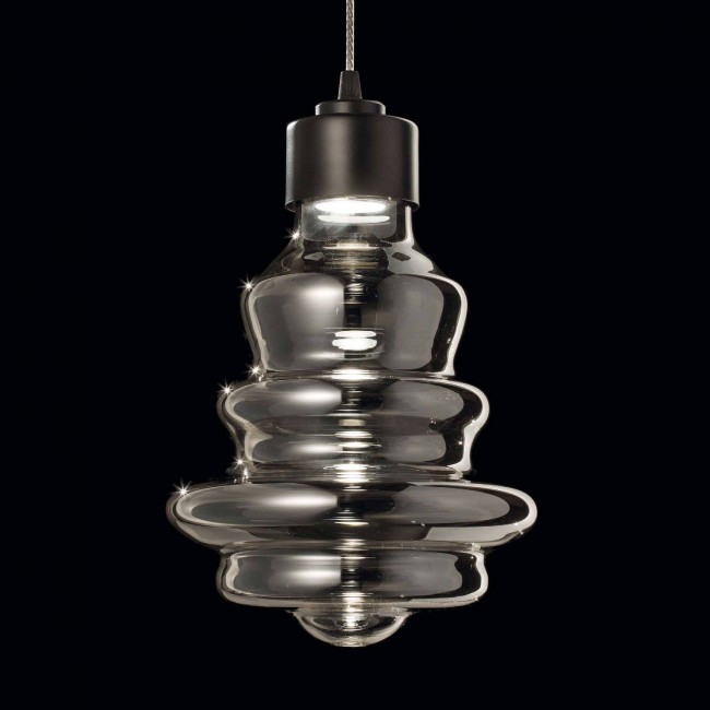 Подвесной светильник Evi Style Trottola Nero Fume ES0271RO06+ES0271SO07FUL2 Подвесной светильник Evi Style Trottola Nero Fume ES0271RO06+ES0271SO07FUL2