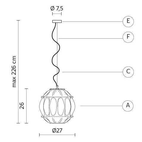 Подвесной светильник Karman Ginger SE116 2A INT Подвесной светильник Karman Ginger SE116 2A INT