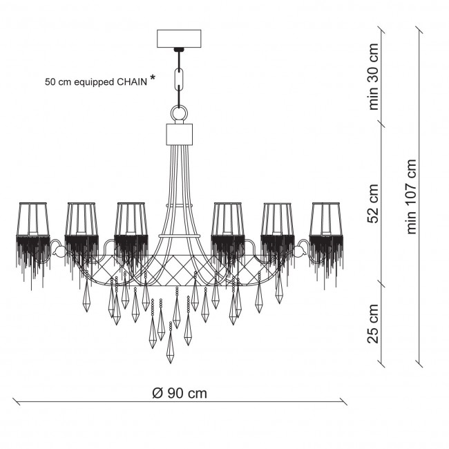 Люстра Patrizia Garganti Burlesque PG227 Люстра Patrizia Garganti Burlesque PG227