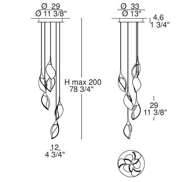 Подвесной светильник Leucos NIA 6S 0004445