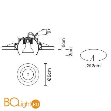 Встраиваемый спот (точечный светильник) Fabbian Tools F19 F40 02