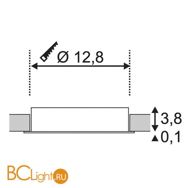 Встраиваемый спот (точечный светильник) SLV Occuldas 117331 Встраиваемый спот (точечный светильник) SLV Occuldas 117331