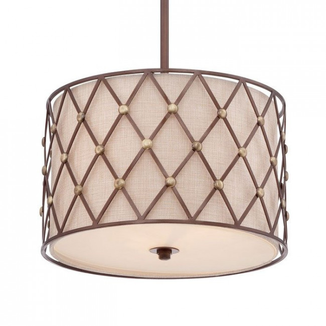 Подвесной светильник Quoizel Brown Lattice QZ/BROWNLATT/P/M