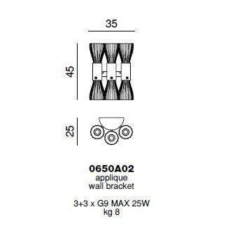 Настенный светильник Beby Group Secret 0650A02 Light gold Gold leaf Настенный светильник Beby Group Secret 0650A02 Light gold Gold leaf