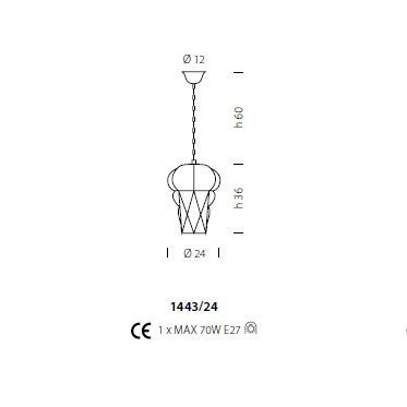 Подвесной светильник Sylcom Tiepolo 1443/24 INOX AS