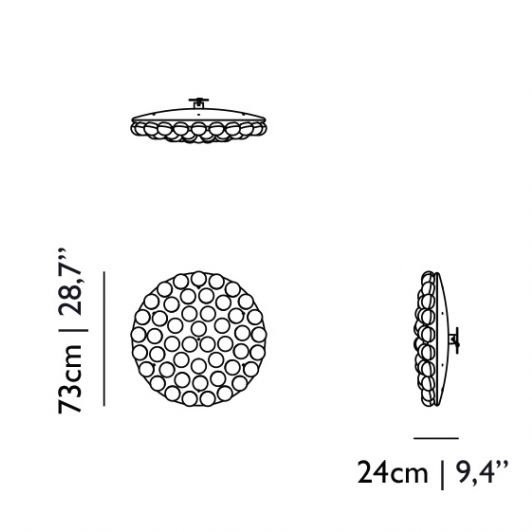 Настенный светильник MOOOI Prop light Round Wall MOLPR1WL48WB Настенный светильник MOOOI Prop light Round Wall MOLPR1WL48WB