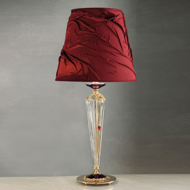 Настольная лампа Euroluce Julienne LG1 Gold Clear Настольная лампа Euroluce Julienne LG1 Gold Clear