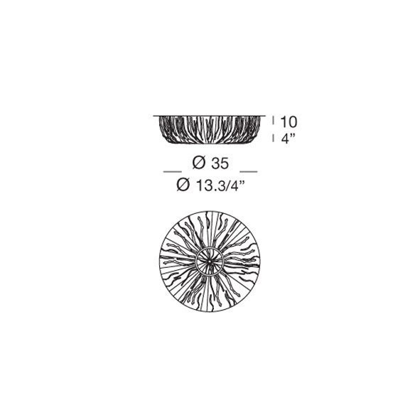 Потолочный светильник MURANOdue Gallery Campiello PL 35 0000394 Потолочный светильник MURANOdue Gallery Campiello PL 35 0000394