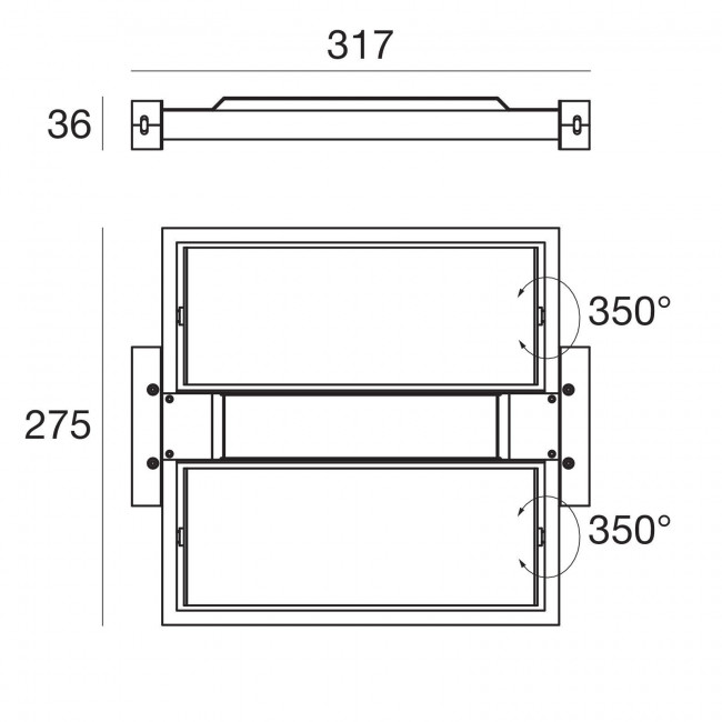 Светильник для струнной системы Linea Light Tablet 8438