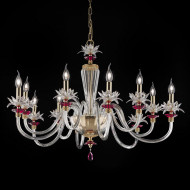 Люстра Euroluce Lily L6+6 shiny gold ruby