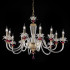 Люстра Euroluce Lily L6+6 shiny gold ruby Люстра Euroluce Lily L6+6 shiny gold ruby