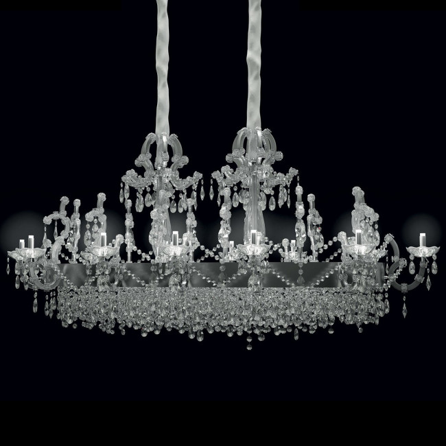 Люстра Masiero Maria Teresa VE 921/24 DW CUT CRYSTAL Люстра Masiero Maria Teresa VE 921/24 DW CUT CRYSTAL