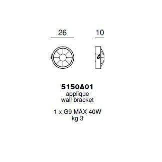 Настенный светильник Beby Group Stone 5150A01 Chrome Turquoise Настенный светильник Beby Group Stone 5150A01 Chrome Turquoise