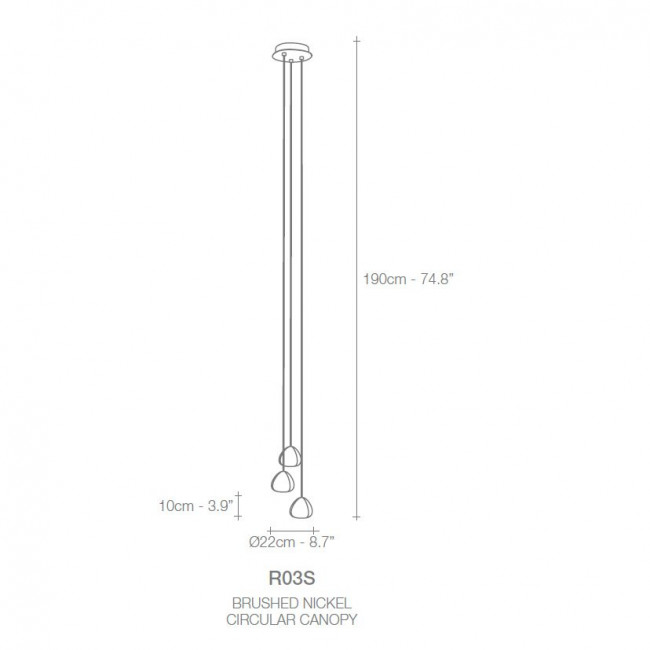 Подвесной светильник Terzani Mizu R03S H4 A9 Подвесной светильник Terzani Mizu R03S H4 A9