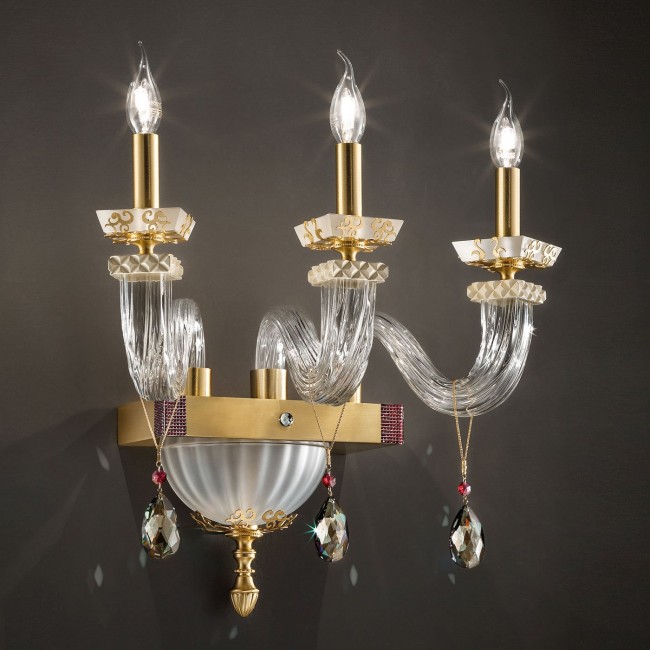 Бра Euroluce Museum A3 Satin gold Clear Бра Euroluce Museum A3 Satin gold Clear