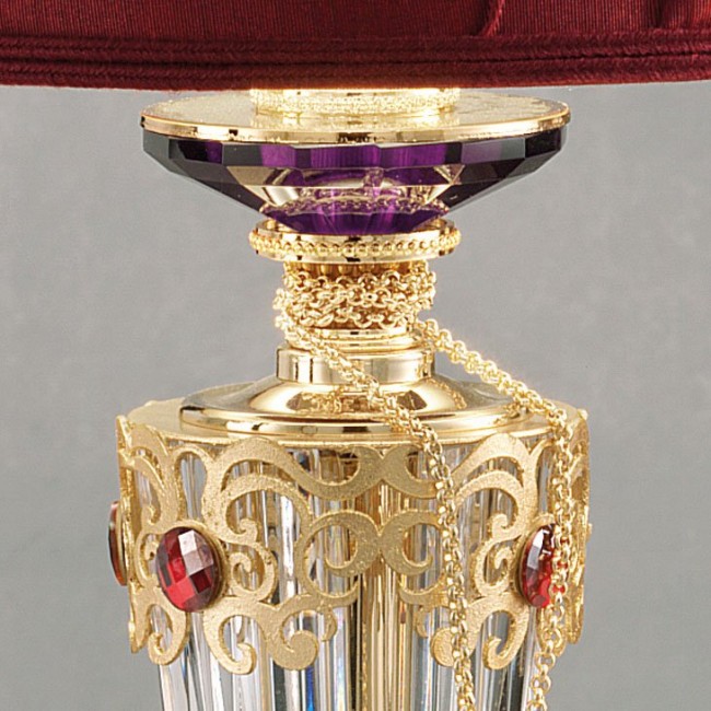 Настольная лампа Euroluce Julienne LP1 Gold Clear Настольная лампа Euroluce Julienne LP1 Gold Clear