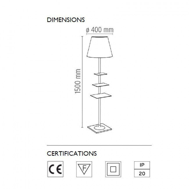 Торшер Flos Bibliotheque Nationale Aluminized silver F1011004 Торшер Flos Bibliotheque Nationale Aluminized silver F1011004