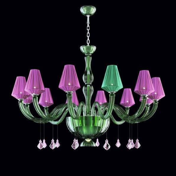 Люстра Beby Group Pure 7820BB4 Chrome Green Tuscany N316 Fuxia Люстра Beby Group Pure 7820BB4 Chrome Green Tuscany N316 Fuxia