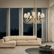 Люстра Masiero Cristalis 12 V99 SAT/14/ECRU CUT CRYSTAL Люстра Masiero Cristalis 12 V99 SAT/14/ECRU CUT CRYSTAL