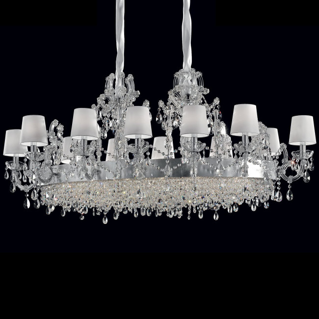 Люстра Masiero Maria Teresa VE 921/24 MT CUT CRYSTAL COT/12/WH Люстра Masiero Maria Teresa VE 921/24 MT CUT CRYSTAL COT/12/WH