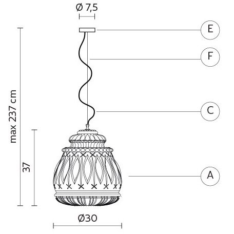 Подвесной светильник Karman Ginger SE116 3A INT Подвесной светильник Karman Ginger SE116 3A INT