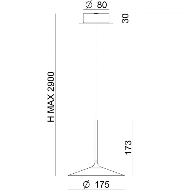 Подвесной светильник Linea Light Poe 8352 Подвесной светильник Linea Light Poe 8352