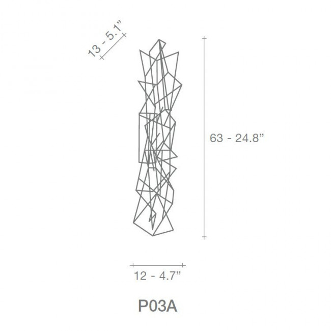 Настенно-потолочный светильник Terzani Etoile P03A E7 C8 Настенно-потолочный светильник Terzani Etoile P03A E7 C8