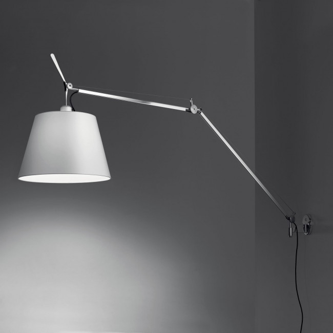 Бра Artemide Tolomeo mega parete led dimmable alluminium 0761010A + 0563050A + 0781010A Бра Artemide Tolomeo mega parete led dimmable alluminium 0761010A + 0563050A + 0781010A