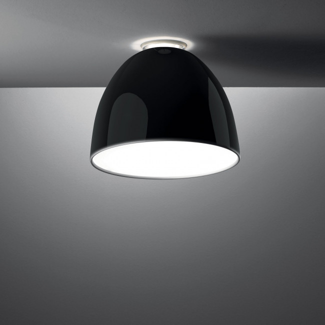 Потолочный светильник Artemide Nur Mini soffitto LED Gloss Black A246610 Потолочный светильник Artemide Nur Mini soffitto LED Gloss Black A246610