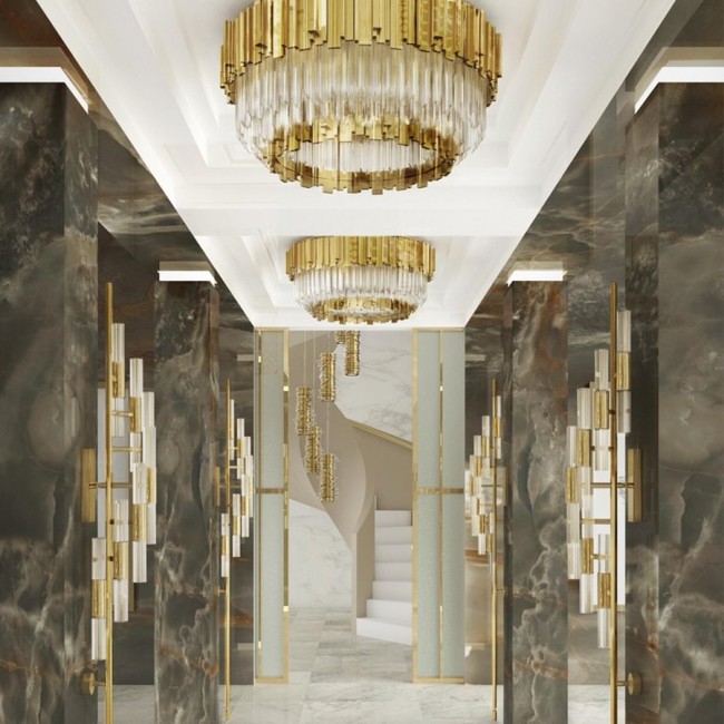 Потолочный светильник DeLight Collection Barclay KR0985C-12 brass