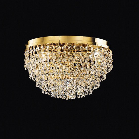 Потолочный светильник Masiero Impero & Deco VE 836 PL3 CUT CRYSTAL Потолочный светильник Masiero Impero & Deco VE 836 PL3 CUT CRYSTAL