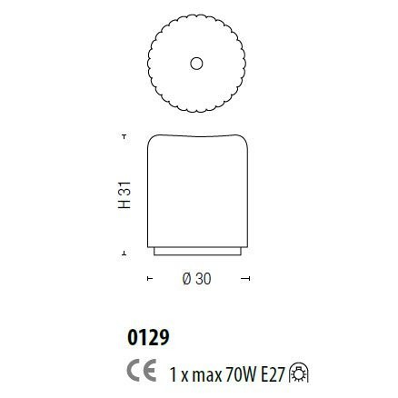 Настольная лампа Sylcom Mask 0129 K FU