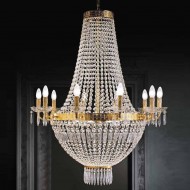Люстра Beby Group Empire 1500/10+6 Light gold CUT CRYSTAL Люстра Beby Group Empire 1500/10+6 Light gold CUT CRYSTAL