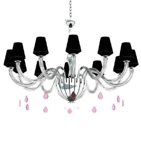 Люстра Beby Group Pure 7820BB4 Chrome Silver Cortina Black Lilac