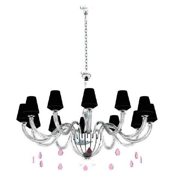 Люстра Beby Group Pure 7820BB4 Chrome Silver Cortina Black Lilac