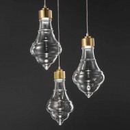 Подвесной светильник Evi Style Trottola Oro Trasparente Подвесной светильник Evi Style Trottola Oro Trasparente